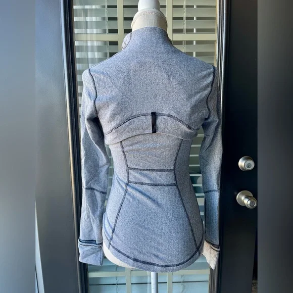 Lululemon Define Jacket - Heathered Herringbone Black White - Picture 7 of 9